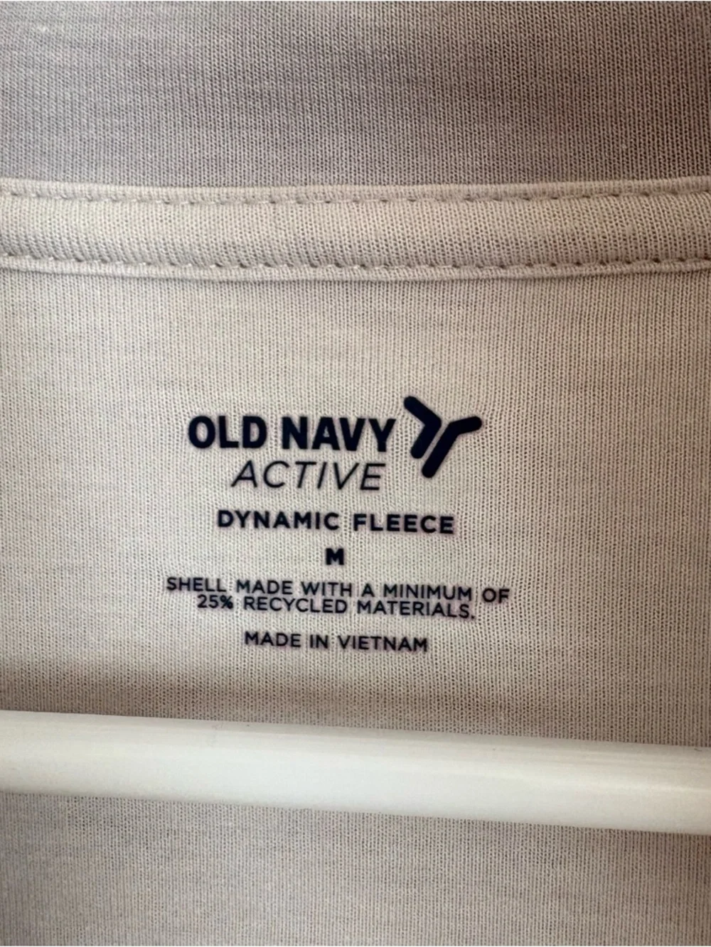 Old Navy Dynamic Fleece Light Gray Half-Zip Sweatshirt Size M - Picture 3 of 3